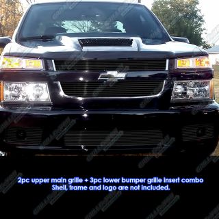 2004 2010 Chevy Colorado Xtreme Black Billet Grille Grill Combo Insert 