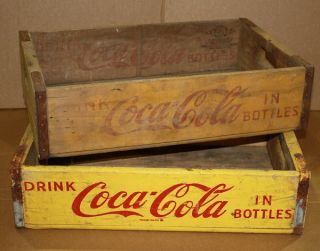 Two Wood Wooden Vintage Coca Cola Coke Crates Chattanooga