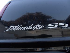 Chevy Intimidator SS Emblems Set of Domed Silver for Silverado Trucks 