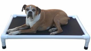 Peluche Elevated Dog Bed Cot Chew Resistant PVC Pet Cot by Berker’s 