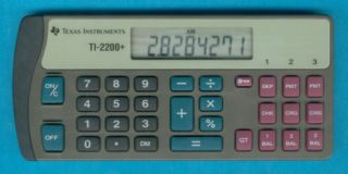 New Texas Instruments TI 2200 Checkbook Calculator A GR8 Deal