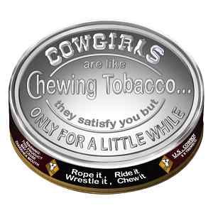 Chewing Tobacco DIP Silver Snuff Can Lid Sticker Decal