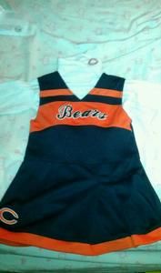 4T Girls Chicago Bears Cheerleader Outfit