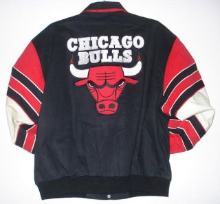 SIZE XL NEW NBA CHICAGO BULLS EMBROIDERED COTTON TWILL JACKET XL