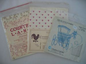 Pieces Cross Stitch Fabric Charles Craft Country Lane Country Prints 