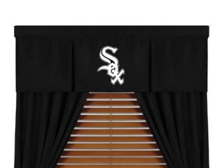 5pc MLB Chicago White Sox Window Valance Curtain Drapes