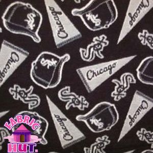 114226113  Chicago White Sox MLB Baseball Polyester Fleece Fabric Make 