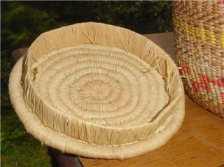 Unusual Twined Chehalis Indian Basket with Coiled Lid