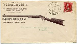 1894 Chicopee Falls Mass Illustrated Gun Advertising Stevens Arms Tool 