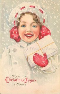 Christmas Smiling Child in Snow Package Early K29015