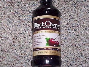 BLACK CHERRY JUICE CONCENTRATE LIQUID DRINK 100 NATURAL NO SUGAR 16 fl 