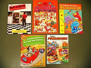 Lot 5 kids puzzle games books Search Find Hidden Picture Highlights 