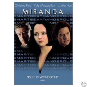 Miranda DVD Christina Ricci Kyle MacLachlan John Hurt 687797100092 