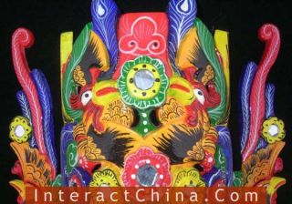 Genuine Chinese Nuo Opera Wall Mask 105 Inherit Master