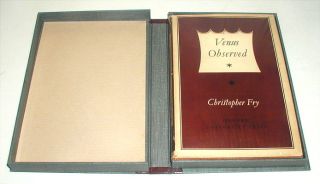 This is the first edition of Christopher Frys play Venus Observed 