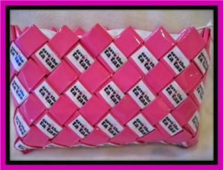Save The Tatas Coin Wristlet Candy Wrapper Style Purse