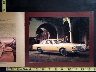 Original 1977 Chrysler Cordoba Showroom Sales Brochure