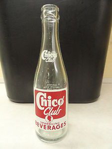 Chicopee Mass Chico Club Sparkling Beverages 7oz ACL Soda Bottle 