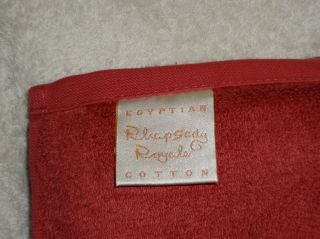 Chortex Rhapsody Royale Burnt Orange 27x54 Bath Towel 100% Egypt