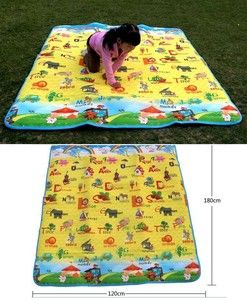 Animals and Fruit Baby Child Play Mat and Crawl Play Mat Carpet 120 