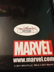 Chris Evans Captain America Autographed Poster JSA Cert 2012 Avengers 