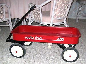 Vintage Radio Flyer 90 Childrens All Steel Wagon Circa 1970s EUC