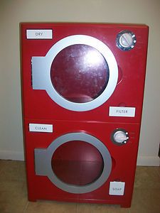 Pottery Barn Kids Red Washer Dryer RARE Hard to Find