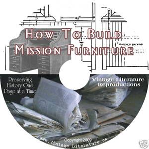 How to Build Mission Church Furniture Plans on CD