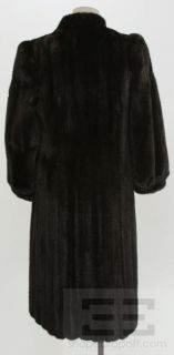 Christie Brothers Dark Brown Mink Fur 3 4 Length Coat
