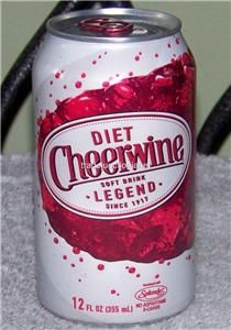 2011 USA DIET CHEERWINE 12 oz 355 mL EMPTY ALUMINUM SODA CAN