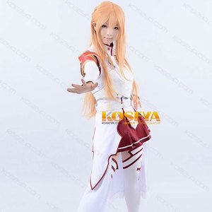 Cosya Japan Sword Art Online Asuna Yuuki Battle Suit Cosplay Costume 