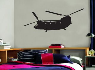 Chinook Military Helicopter Vinyl Wall Decal Sticker