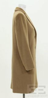 Cinzia Rocca Tan Wool Button Front Coat Size US 4