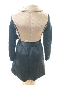 Christopher Kane Womens Beige Quilt Jacket Size 36 US 4