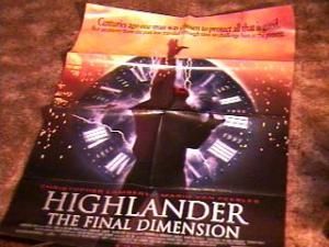 Highlander 3 FLD Movie Poster Christopher Lambert
