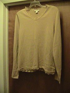 Christopher Banks Womens Size L Large Golden Yellow Sweater Long 
