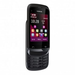 Nokia C2 03 Chrome Black Unlocked Cellular Phone Dual SIM Phone