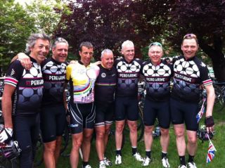 Team Peregrine celebrate the end of the first leg of The L2P with