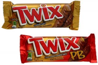 Twix Caramel or Peanut Butter Cookie Chocolate Candy 24 Bars
