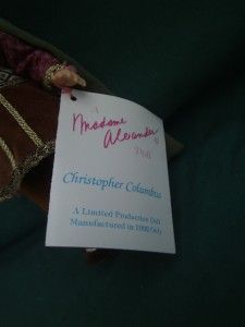 Madame Alexander 8 Christopher Columbus Boy Doll 328 Original Box