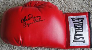 Chuck Wepner Bayonne Bleeder Auto Boxing Glove JSA