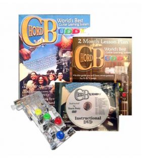 Chord Buddy Learn to Play Guitar   Guide, DVD, Aid + FREE CAPO/TUNER $