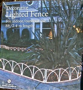 decorative lighted fence indoor outdoor