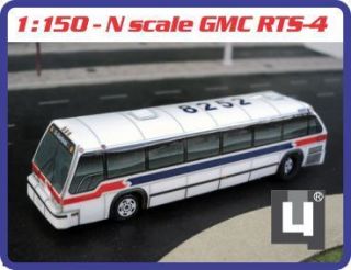  Scale 1 150 GMC RTS SEPTA Philadelphia City Bus Handmade Model