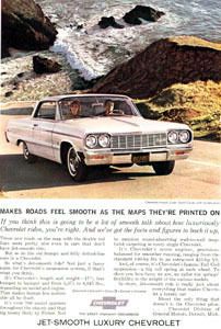 Chevrolet Chevy Impala SS Super Sport Coupe 1964 Ad