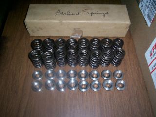  350SPRINGS and Titanium Retainers R10 1 437T SBC Herbert Chevy