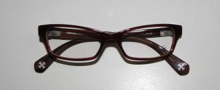 New Chrome Hearts Dollz 51 16 140 Red Marble Silver RX Eyeglasses