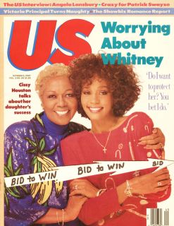 Whitney Houston Cissy Houston US Magazine October 1987 Worring About
