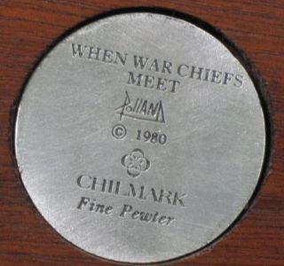  Pewter Don Polland When War Chiefs Meet 1980 Limited Edition