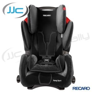 Recaro Young Sport Child Car Seat In Black Group 1 2 3 Baby Seat
